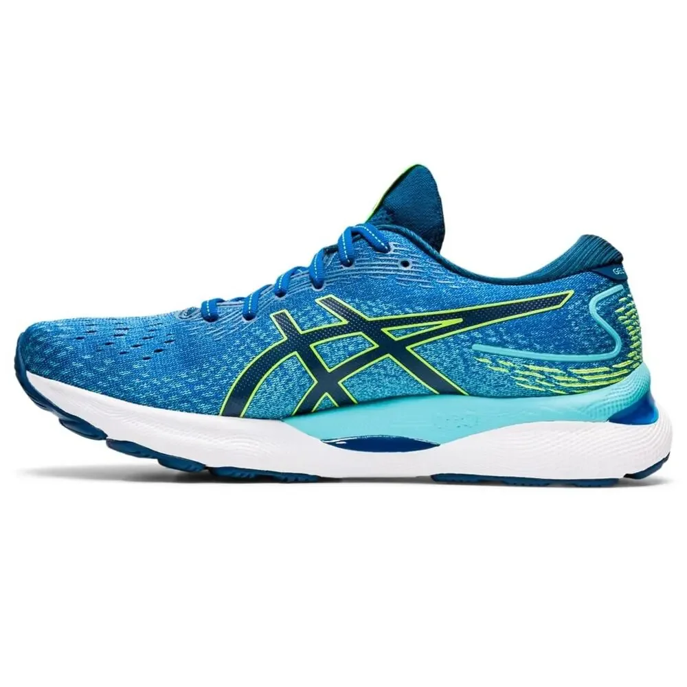 ASICS GEL-Nimbus 24 Men's Running Shoes Lake Drive/Hazard Green Size 8 US